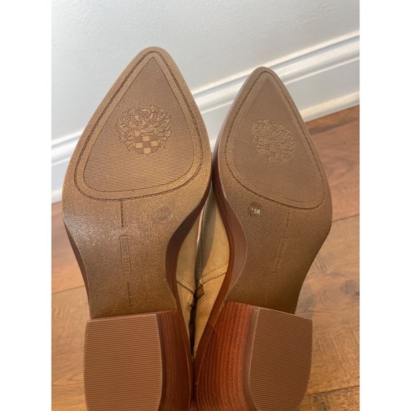 Vince Camuto Beige Ankle Booties with Buckle - Picture 5 of 7